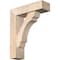 Ekena Millwork Olympic Block Smooth Bracket w/ Offset Brace, Douglas Fir, 5 1/2"W x 18"D x 22"H BKT0604X18X22OLY05SDF - alternate 1